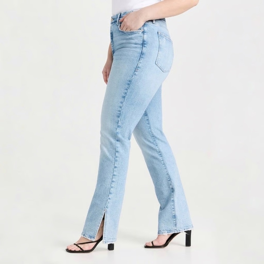 Good American Good Boy Curvy Straight Leg Jeans